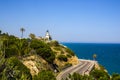 Calella is a resort town on the Spanish coast an hour away by train from Barcelona Royalty Free Stock Photo