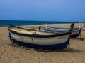 Calella is a resort town on the Spanish coast an hour away by train from Barcelona. Clean sea, clean beaches and cozy hotels attra Royalty Free Stock Photo