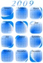 Calendar for 2009. year Royalty Free Stock Photo