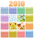 Calendar for 2010 Royalty Free Stock Photo