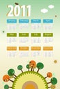 Calendar 2011 Royalty Free Stock Photo