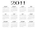 Calendar 2011 Royalty Free Stock Photo