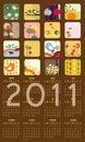 Calendar for 2011 Royalty Free Stock Photo