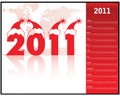 Calendar for 2011 Royalty Free Stock Photo
