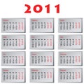 Calendar for 2011 Royalty Free Stock Photo