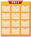 Calendar 2011 year
