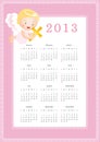 Calendar 2013 Royalty Free Stock Photo