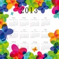 Calendar 2013 Royalty Free Stock Photo