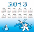 Calendar 2013 Royalty Free Stock Photo