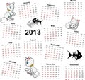 Calendar 2013 with cats