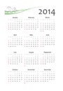 Calendar 2014 vector