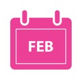 February month calendar icon