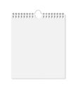 Wall calendar mockup. Vector 3d realistic. Blank on steel springs. Vertical template on a white background. EPS10. Royalty Free Stock Photo