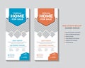 Modern and Corporate Real Estate Roll-Up Banner Template Royalty Free Stock Photo