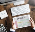 Calendar Agenda Event Meeting Reminder Schedule Graphic Concept Royalty Free Stock Photo