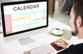 Calendar Agenda Event Meeting Reminder Schedule Graphic Concept Royalty Free Stock Photo