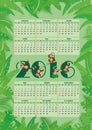 Calendar for 2016