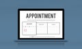 Calendar Appointment Date Agenda Concept Royalty Free Stock Photo