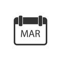 Calendar icon flat