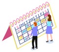 Calendar and Business Planning, Schedule and Time Management Royalty Free Stock Photo