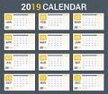 2019 Calendar