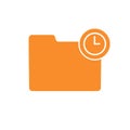 Calendar clock folder history time timetable wait icon