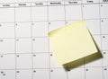 Calendar closeup Royalty Free Stock Photo