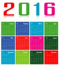 Calendar 2016