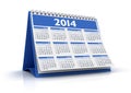 Calendar 2014 Royalty Free Stock Photo