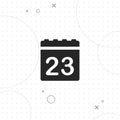 Calendar, data, vector best flat icon Royalty Free Stock Photo