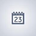 Calendar vector icon, Data vector icon Royalty Free Stock Photo