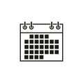 Calendar date icon