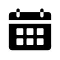 Calendar date icon Royalty Free Stock Photo