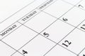 Calendar date Planner day week month Royalty Free Stock Photo