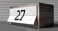 27 - calendar with day of a month Royalty Free Stock Photo