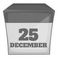 Calendar december twenty five icon