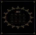 Calendar Design 2011 Royalty Free Stock Photo