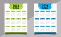 Calendar Design Template. One page or wall calendar design. Royalty Free Stock Photo
