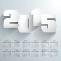 Calendar 2015 Royalty Free Stock Photo
