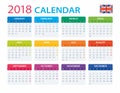 Calendar 2018 - English Version