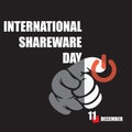 Happy Shareware Day Royalty Free Stock Photo