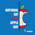 National Eat A Red Apple Day Royalty Free Stock Photo