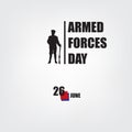 Happy Armed Forces Day Royalty Free Stock Photo