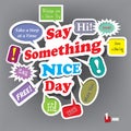 Happy Say Something Nice Day Royalty Free Stock Photo