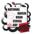 National Raisin Bran Cereal Day Royalty Free Stock Photo