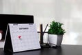 Calendar Event Planner is busy.calendar,clock to set timetable organize schedule, planning for business meeting or travel planning
