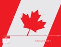 Post card Canada Day Royalty Free Stock Photo