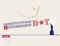 Post Card Constitution Day and Citizenship Day