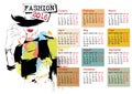 Calendar With Fashion Girl