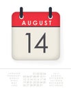 Calendar Flat Icon. Kit for Choosing Your Own Date. Vector